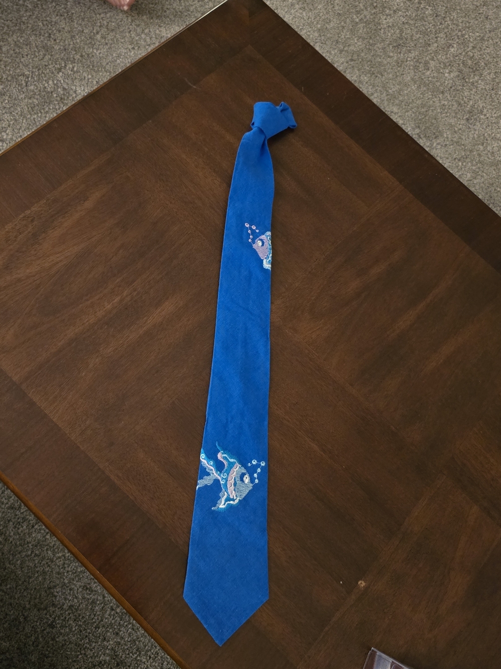 Embroidered Novelty Fish Tie